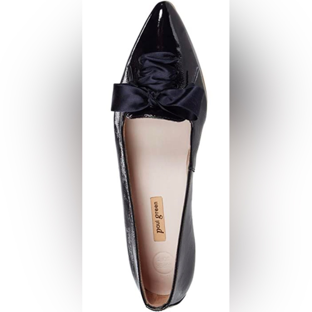 Paul green Carina Flats Black Bow Detail UK 4.5 US 7  NWB